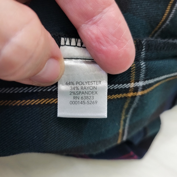 Christopher & Banks Long Holiday Plaid Skirt - Picture 5 of 6